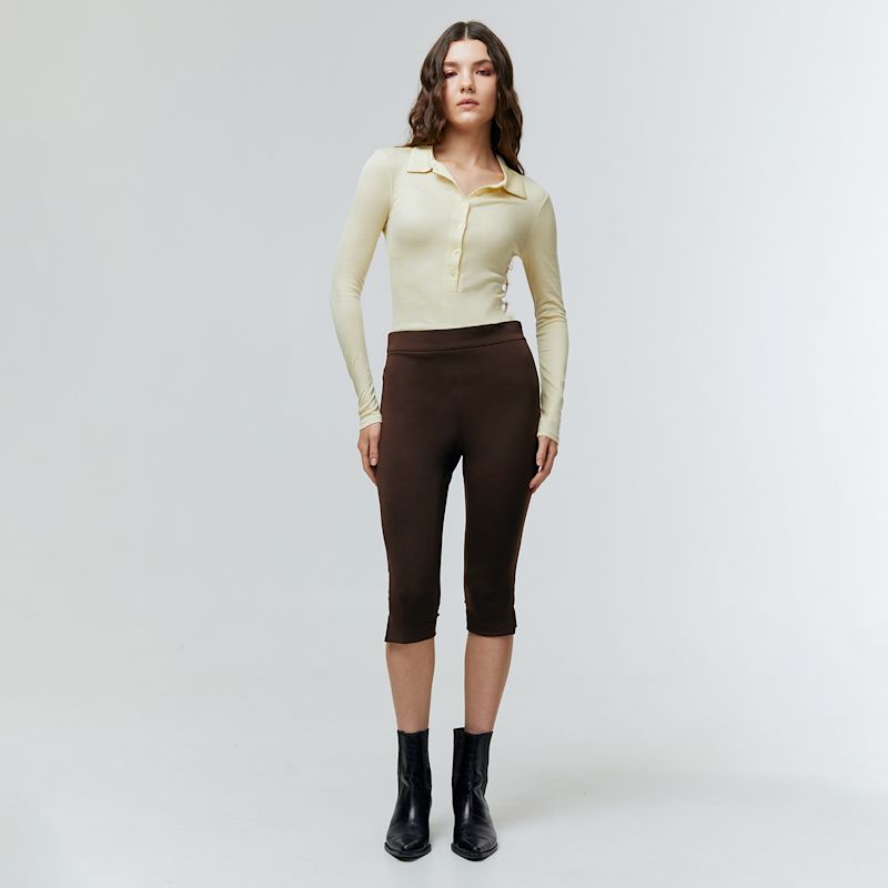 Noa Brown Capri Pants | ATS THE LABEL | Wolf & Badger