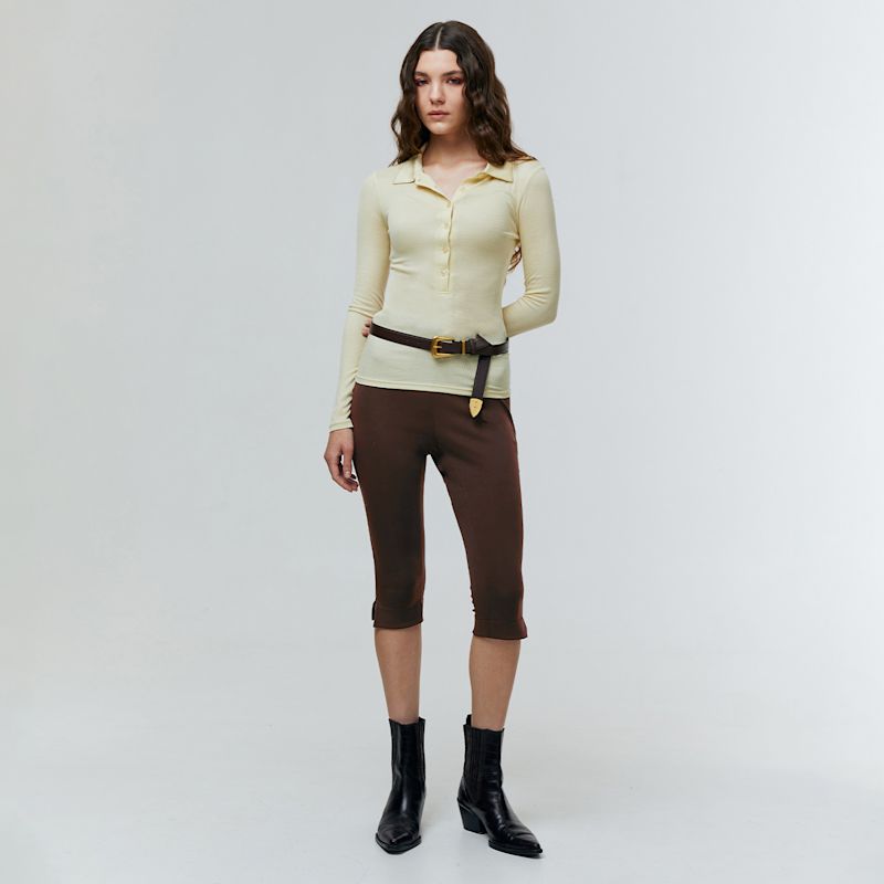 Noa Brown Capri Pants | ATS THE LABEL | Wolf & Badger