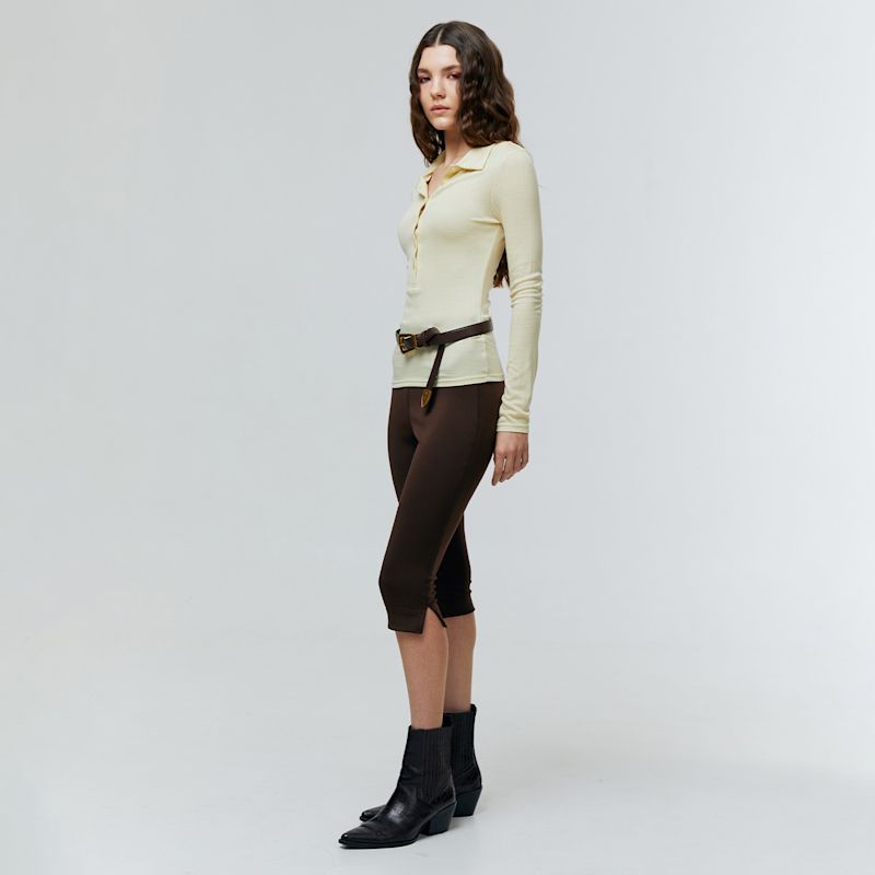 Noa Brown Capri Pants | ATS THE LABEL | Wolf & Badger