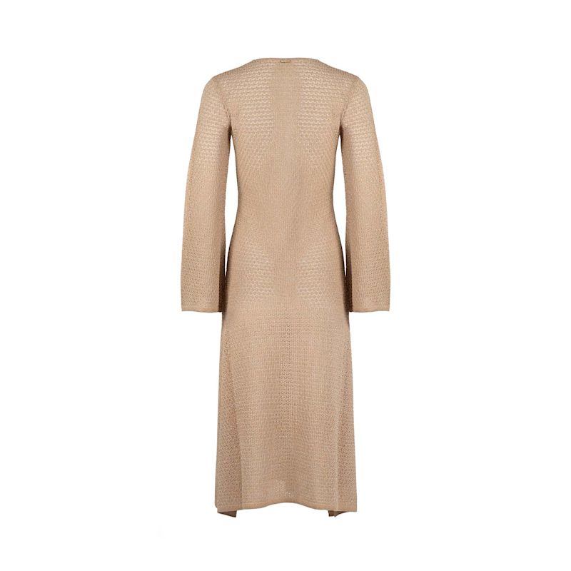 Olivia Long Sleeve Maxi Dress - Gold Metallic | MONARCH | Wolf & Badger