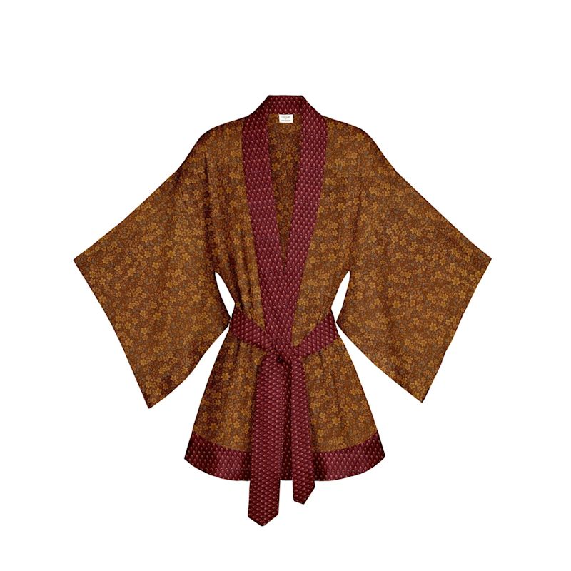 One Of A Kind Recyled Sari Kimono Unique One Hundred And Fifteen ...