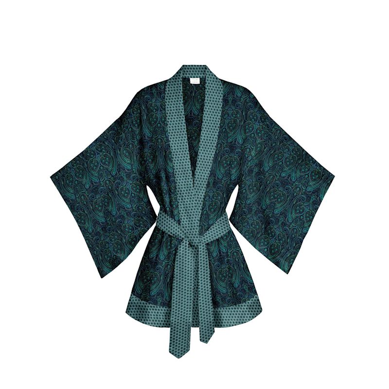 One Of A Kind Recyled Sari Kimono Unique Eighty Six | Artemis Muse ...