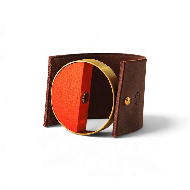 Orange Crescent Bracelet | Svetlana Vukov | Wolf & Badger