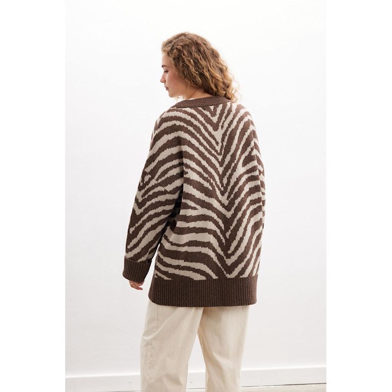 Cardigan Zebra Marron 8312528 280