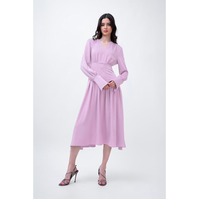 Powder Pink Asymmetrical Skirt Set main image 1