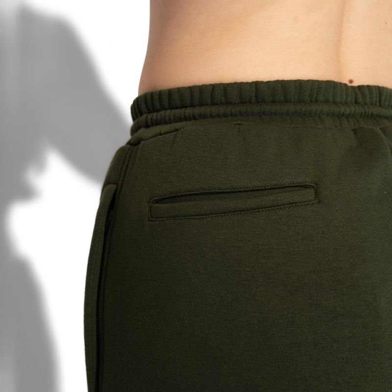Premium Cotton Zip-Up Hoodie & Joggers Tracksuit Set Khaki Green For ...
