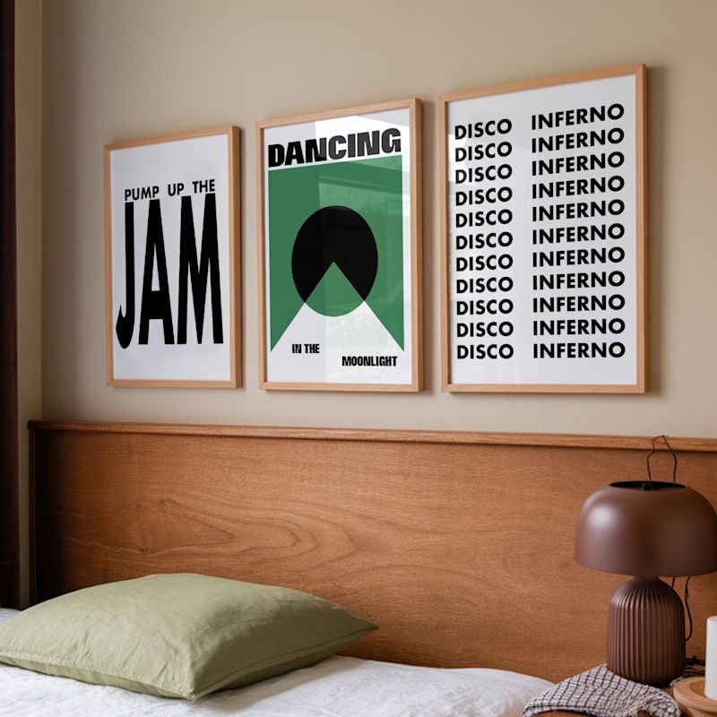 Pump Up The Jam Retro Music GicléE Art Print A2 | Fanclub | Wolf & Badger