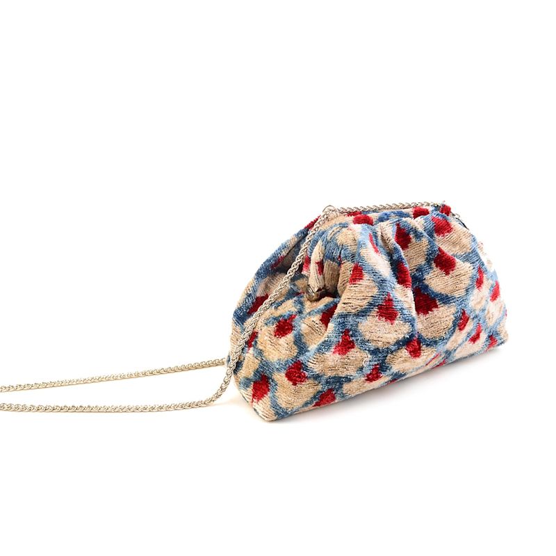 Victoria Ikat Bag Teal/Moss/Purple