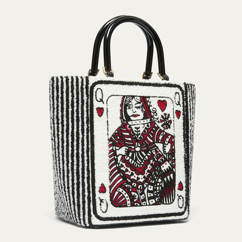 Queen Of Hearts Bibi Tote Bag | Lulu Guinness | Wolf & Badger