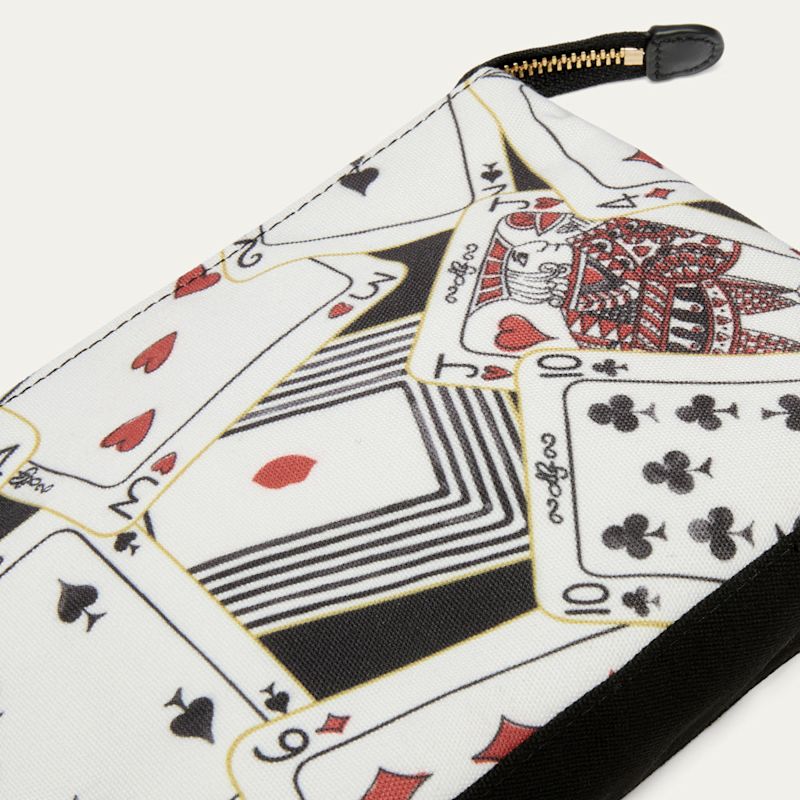 Queen Of Hearts Makeup Pouch | Lulu Guinness | Wolf & Badger
