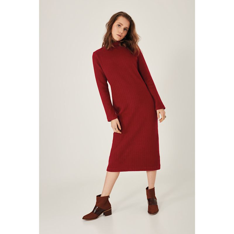 knee length dresses for ladies Fleur Du Mal - Lace Pointelle Racer Dress