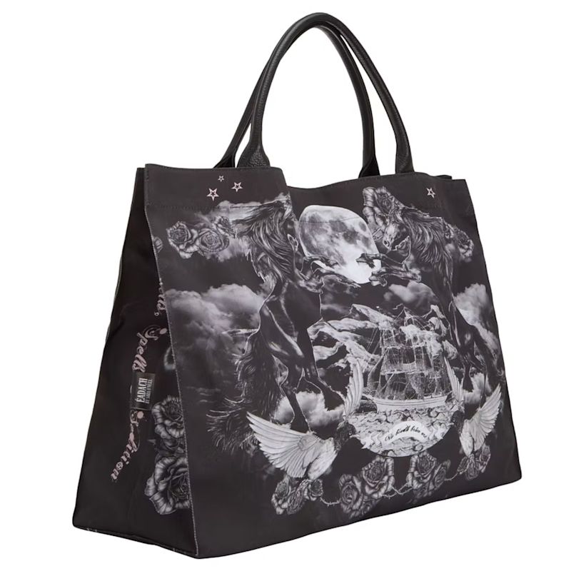 RóIsín Dubh Cotton & Leather Tote Bag | ÉADACH By Sara O'Neill | Wolf ...