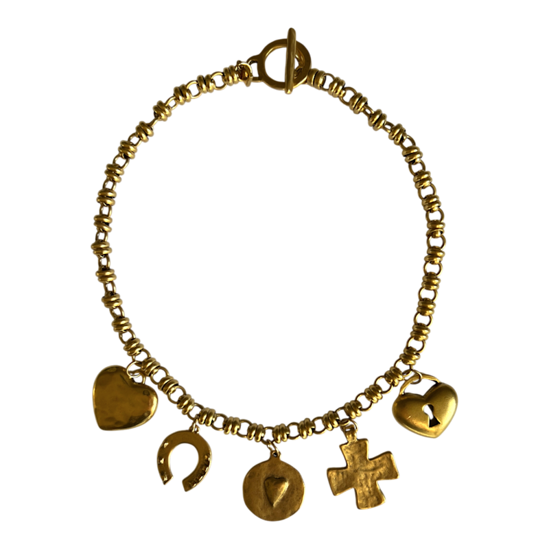 Robin Gold Charm Necklace | sccollection | Wolf & Badger