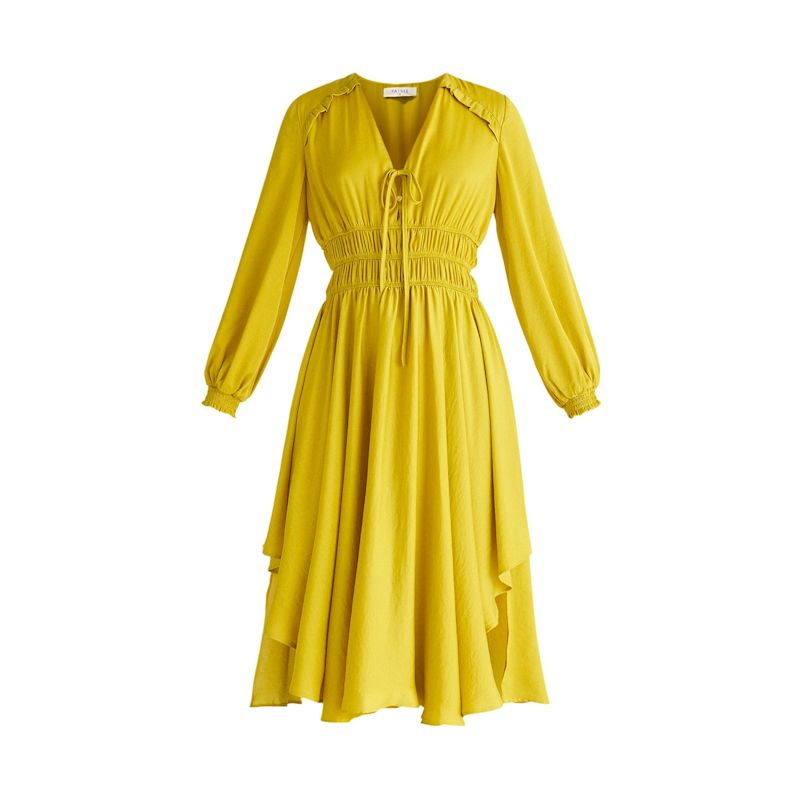 MIDI LENGTH MUSTARD YELLOW DRESS