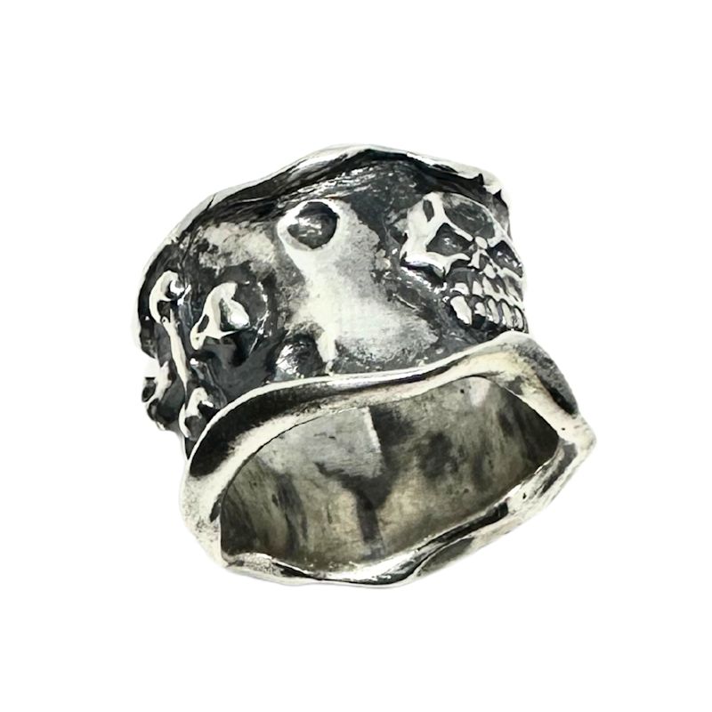Skulls And Bones Ring Unisex – Sterling Silver | Tg-Jewelry By Tamara ...