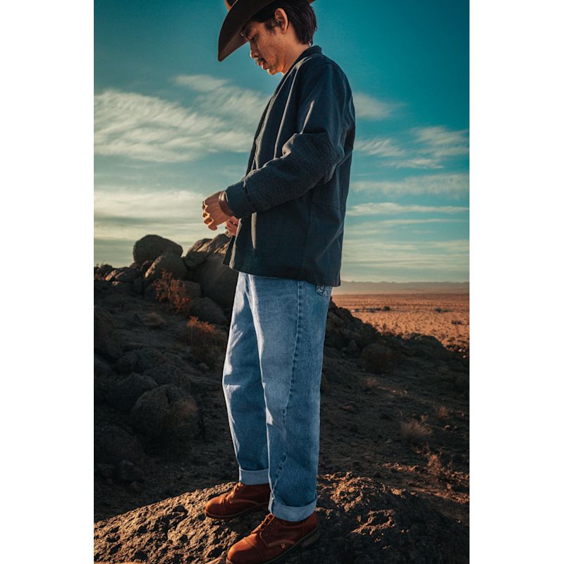 Switchback Jean Washed Indigo Blue | &SONS Trading Co | Wolf & Badger