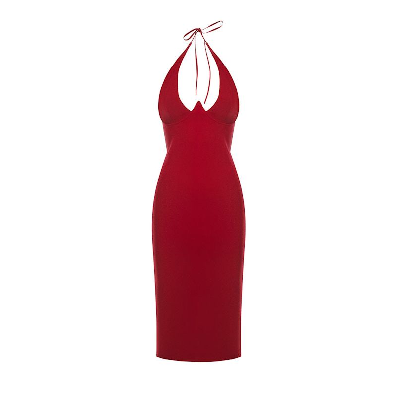 knee length dresses for ladies MIDORI MIDI BANDAGE DRESS main image 0
