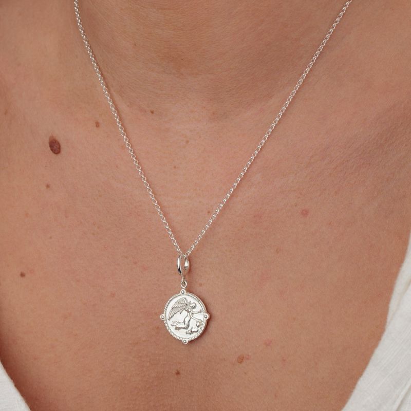 Sterling Silver Goddess Of Communication Iris Charm Necklace | Lily ...