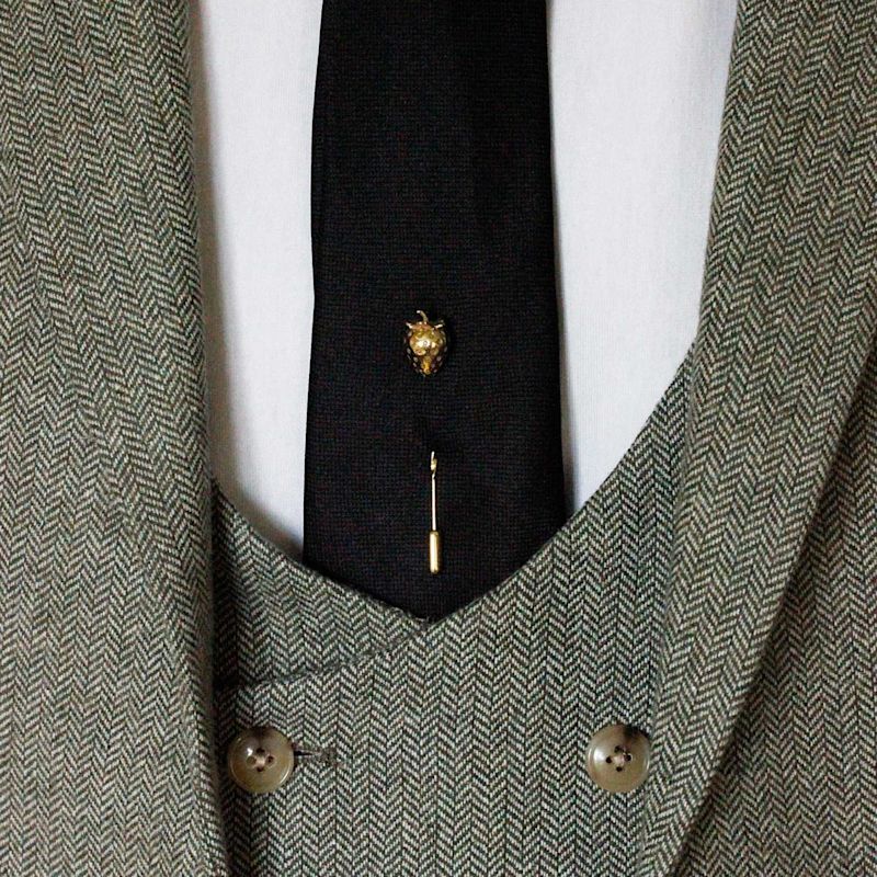 Strawberry Tie Pin - Gold | Lee Renee | Wolf & Badger