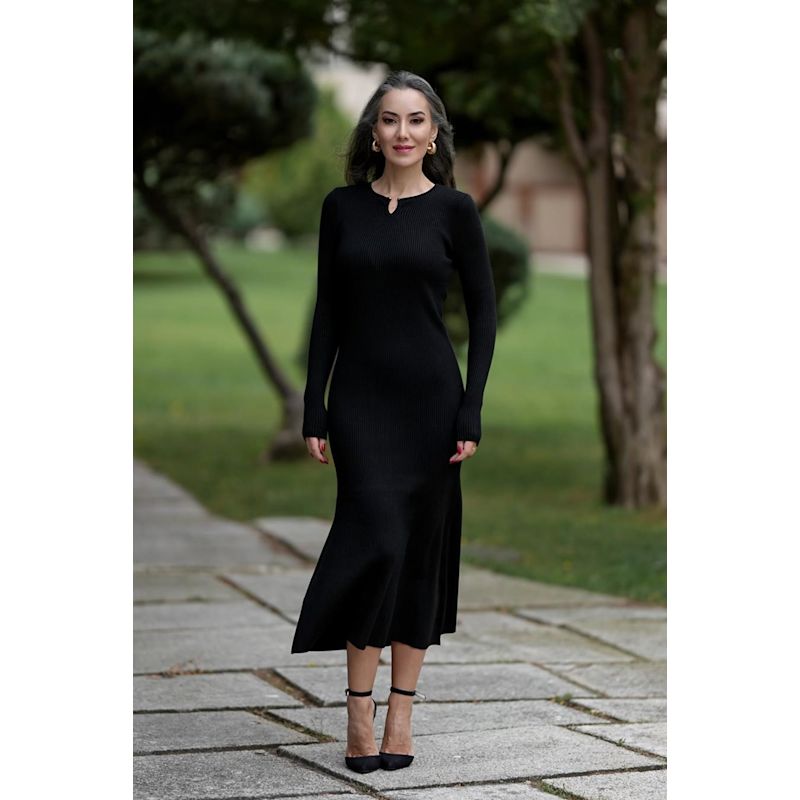 knee length dresses for ladies Luna Cotton Rib Knit Dress main image 0