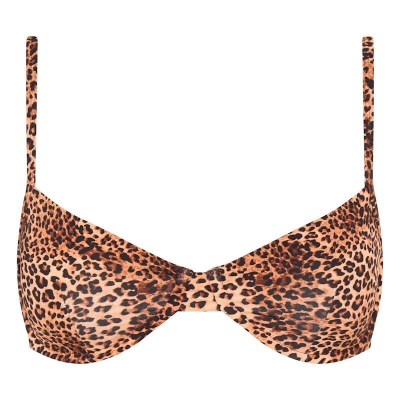 Sunseeker Leopard - Structured Bikini Top | Soleil State | Wolf & Badger