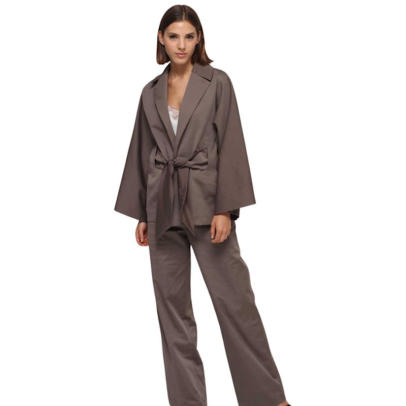 Taupe Kimono Jacket | Humans & Land | Wolf & Badger