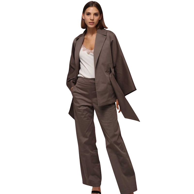 Taupe Kimono Jacket | Humans & Land | Wolf & Badger