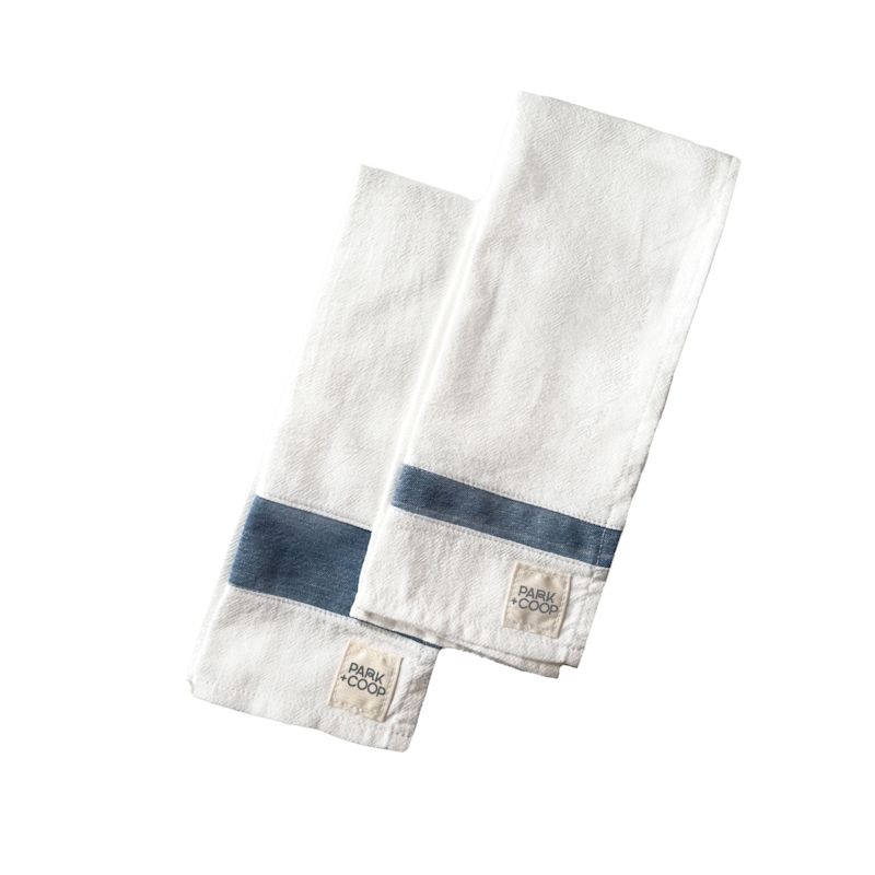 Tea Towel Set With Upcycled Denim | Park + Coop | Wolf & Badger