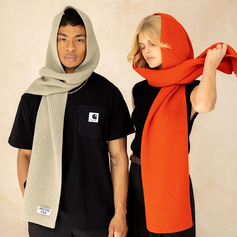 The Hooded Scarf - Arctic Grey | Arctic Fox & Co. | Wolf & Badger