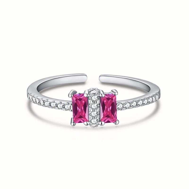 The Isabella Adjustable Midi Ring Sterling Silver DiamondFree Design