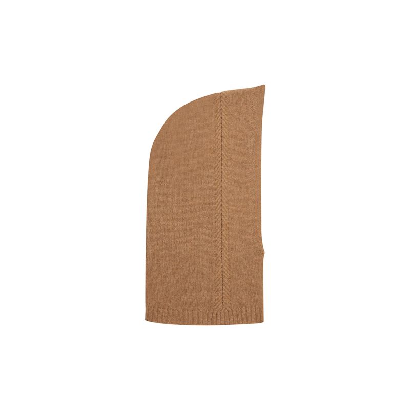 The Luxe Cashmere Hood In Harvest Brown | Loop Cashmere | Wolf & Badger