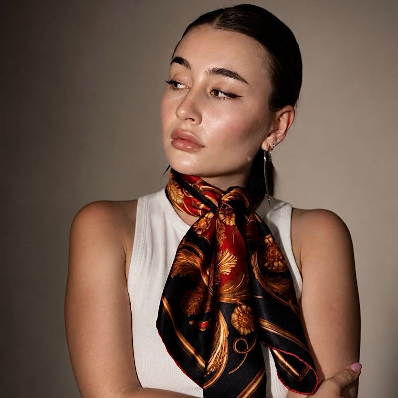 The Midas Skull Foulard - Red Edition | GaryJamesMcQueen | Wolf & Badger