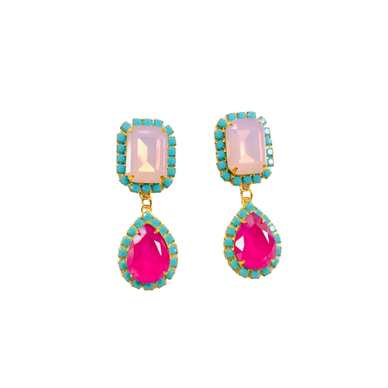 Jewel Drop Neon Earrings main image 1