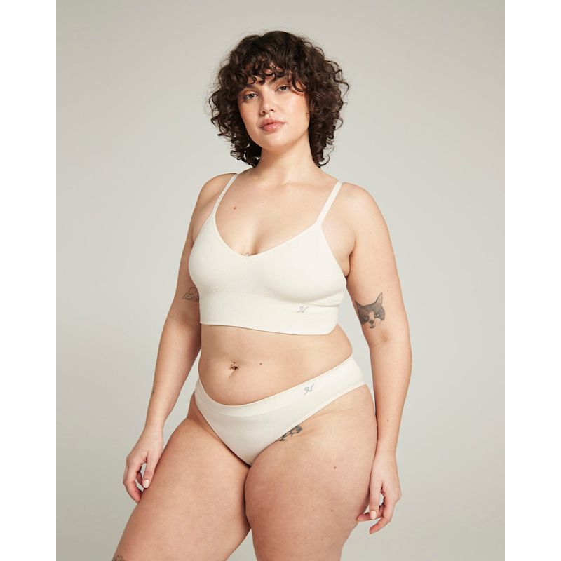 Nudea - TENCEL Seamless Bralette 2 Pack Storm Grey/Rose Pink