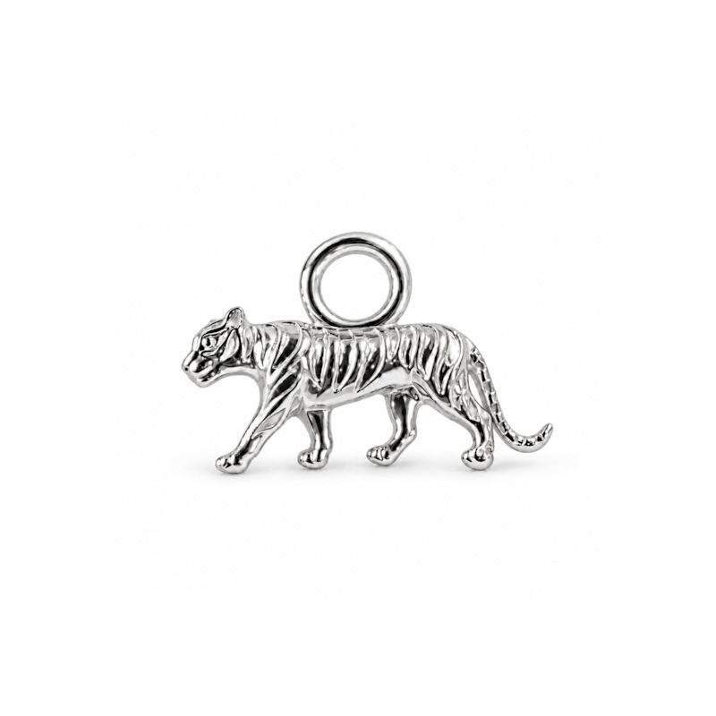 Tiger Earring Charm Sterling Silver | Zohreh | Wolf & Badger