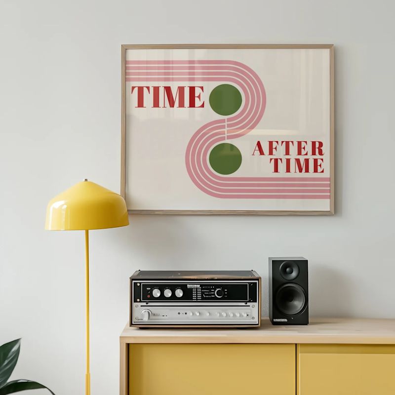 Time After Time Retro Music GicléE Art Print | Fanclub | Wolf & Badger