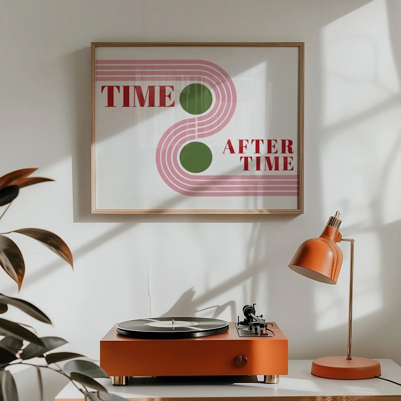 Time After Time Retro Music GicléE Art Print | Fanclub | Wolf & Badger
