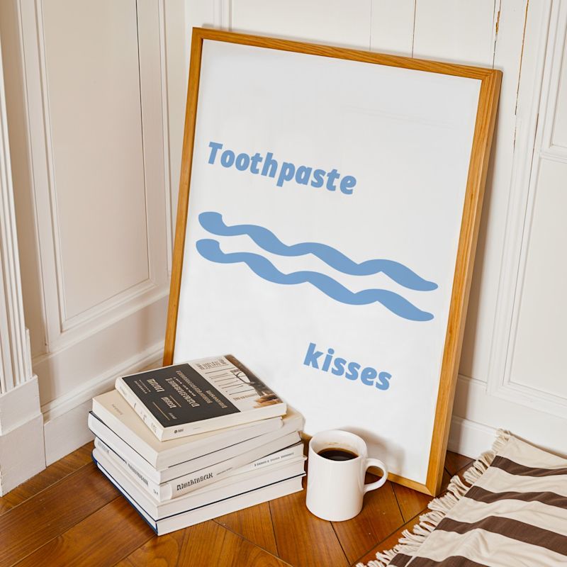 Toothpaste Kisses Bathroom GicléE Art Print | Fanclub | Wolf & Badger