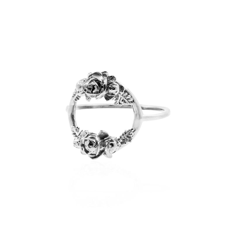 Rose Halo Ring- Silver | Lee Renee | Wolf & Badger