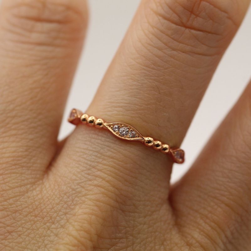 Unique Design Natural Diamond Rose Gold Ring | VicStoneNYC Fine Jewelry ...
