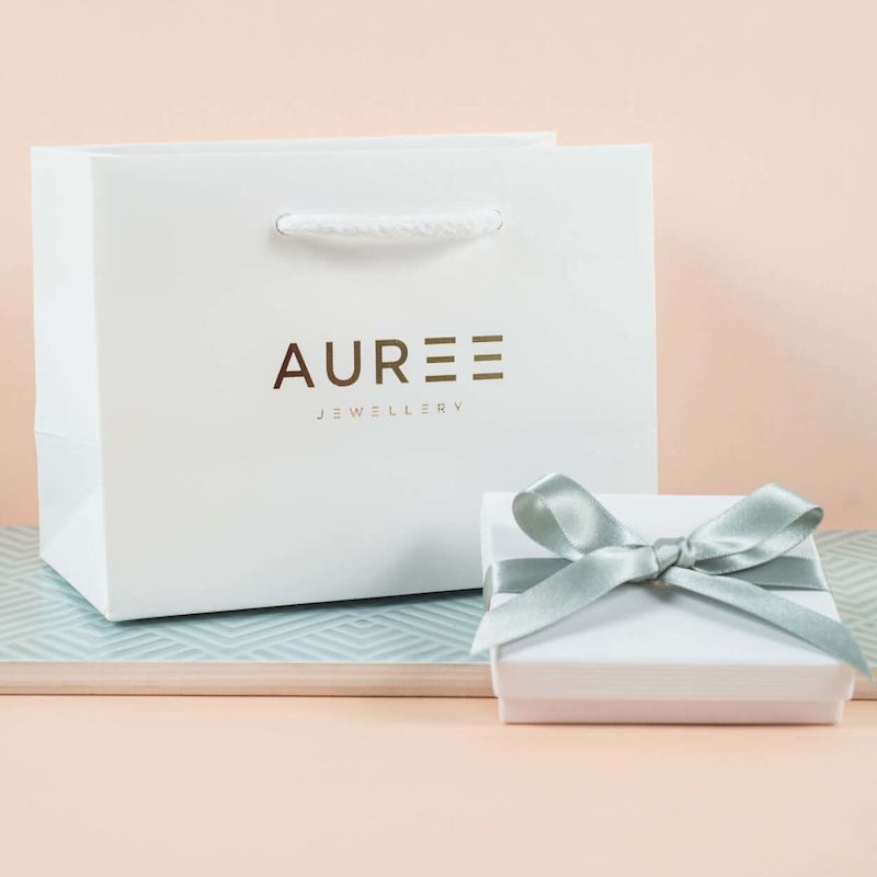 Venice Aquamarine Gold Huggie Hoop Earrings | Auree Jewelry | Wolf & Badger