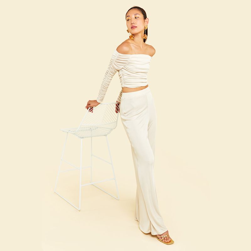 Vinca Co-Ord Set In Antique White | Celestine & Mae | Wolf & Badger