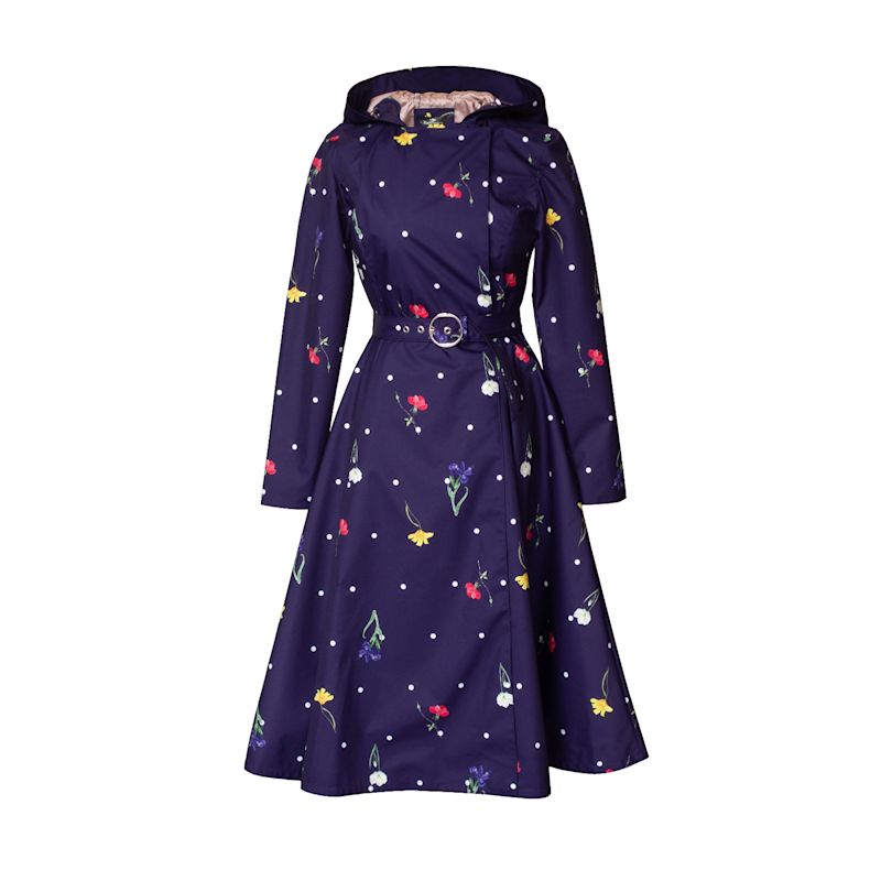 Double Breasted Trench Coat For Spring: Violet Bloom | RainSisters ...