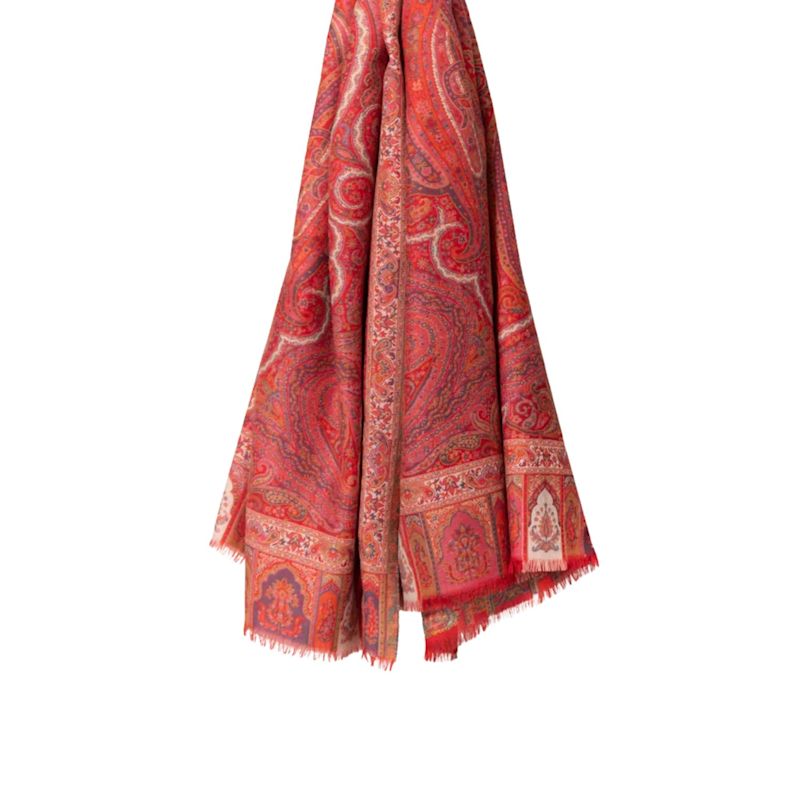 Wool Stole - Merveille Red | Petrusse | Wolf & Badger