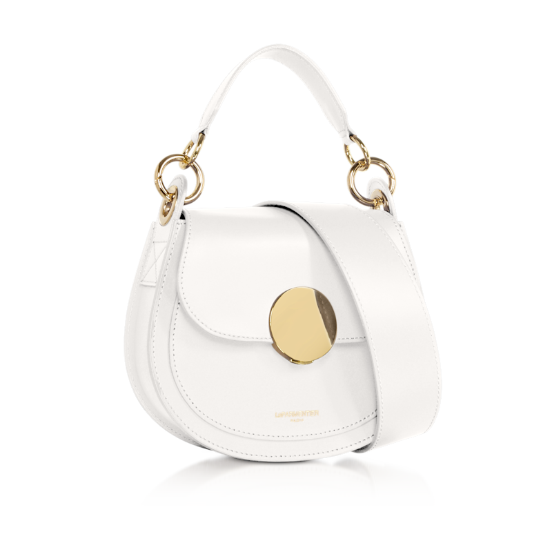 Yucca Soho Top-Handle Shoulder Bag - White | Le Parmentier | Wolf & Badger