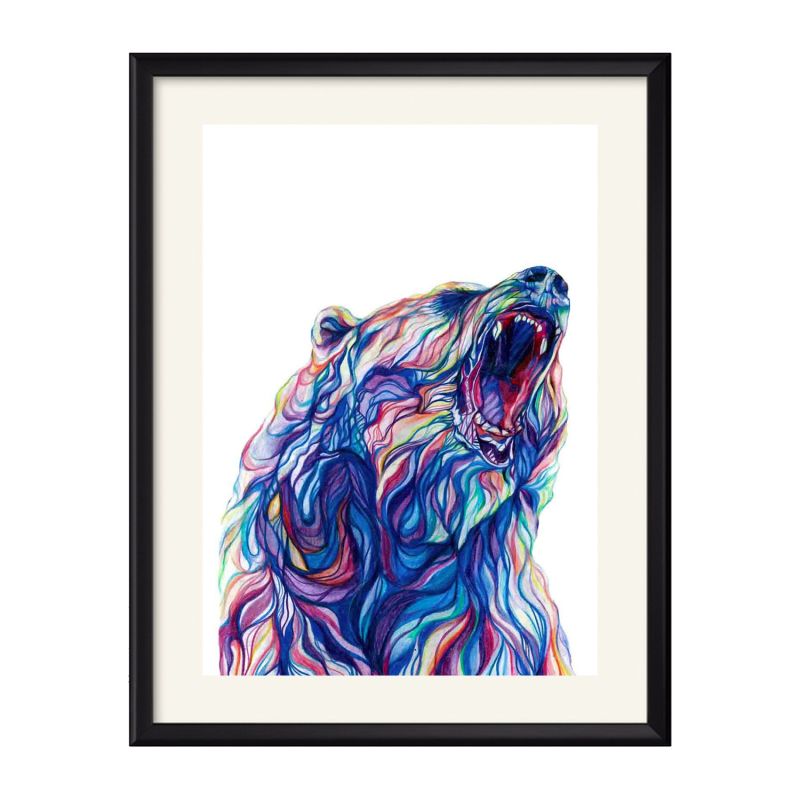 Roaring Bear Art Print image