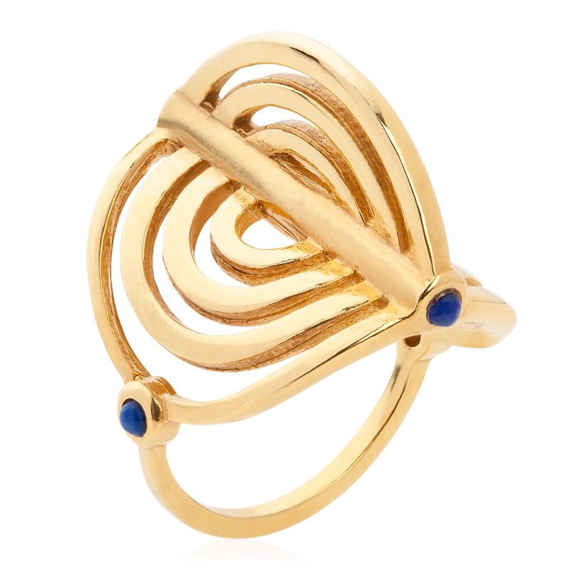 Lapis Lazuli Ring Gold image