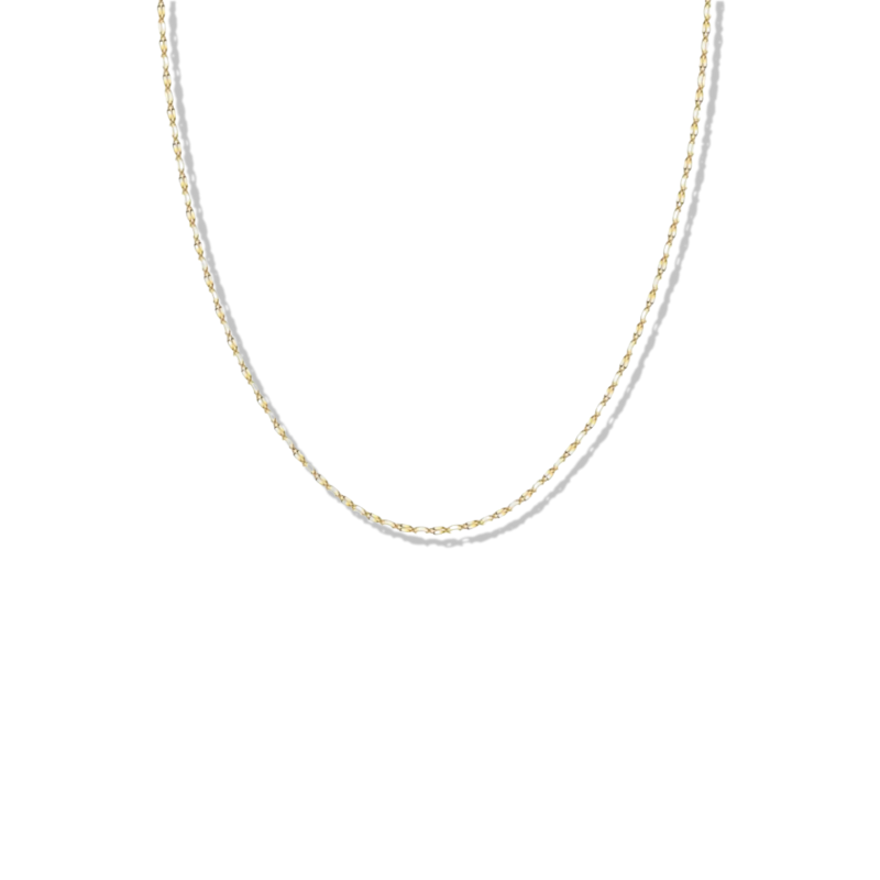 Dainty Stamped Mirror Chain Necklace image