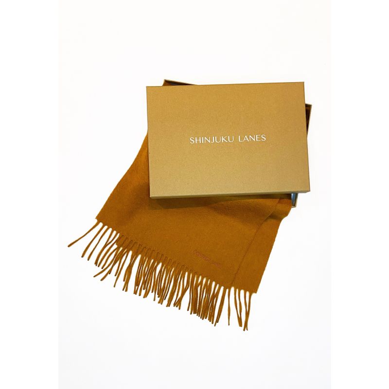 Organic Cashmere Scarf - Caramel Tan image