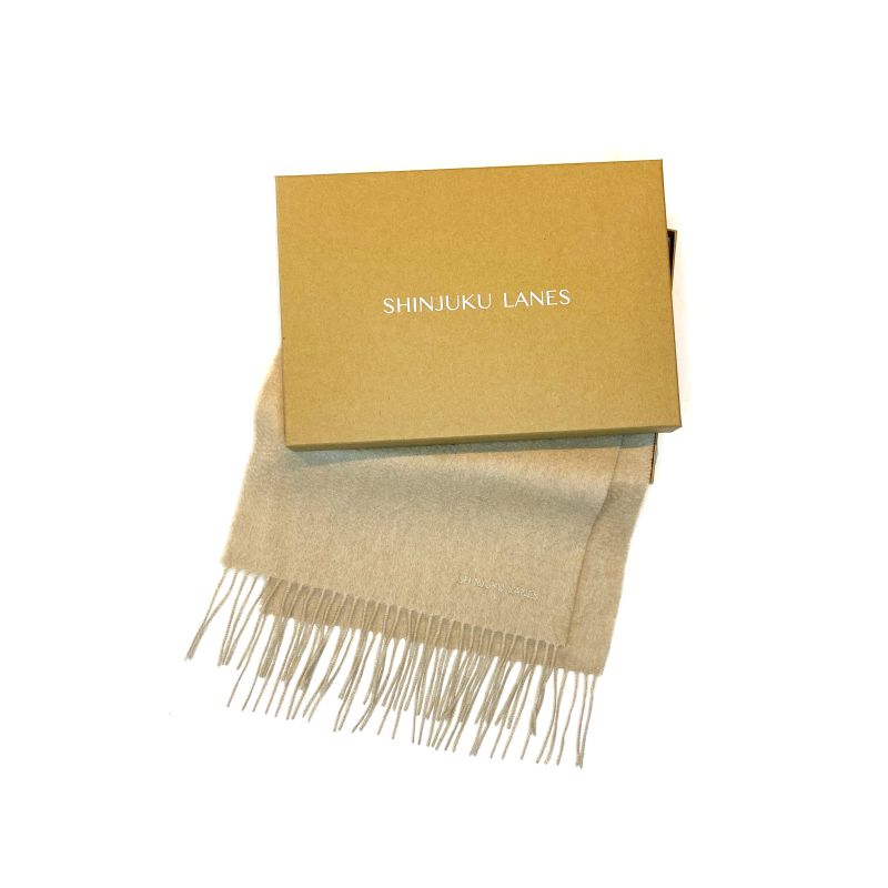 Organic Cashmere Scarf - Pebble Beige image